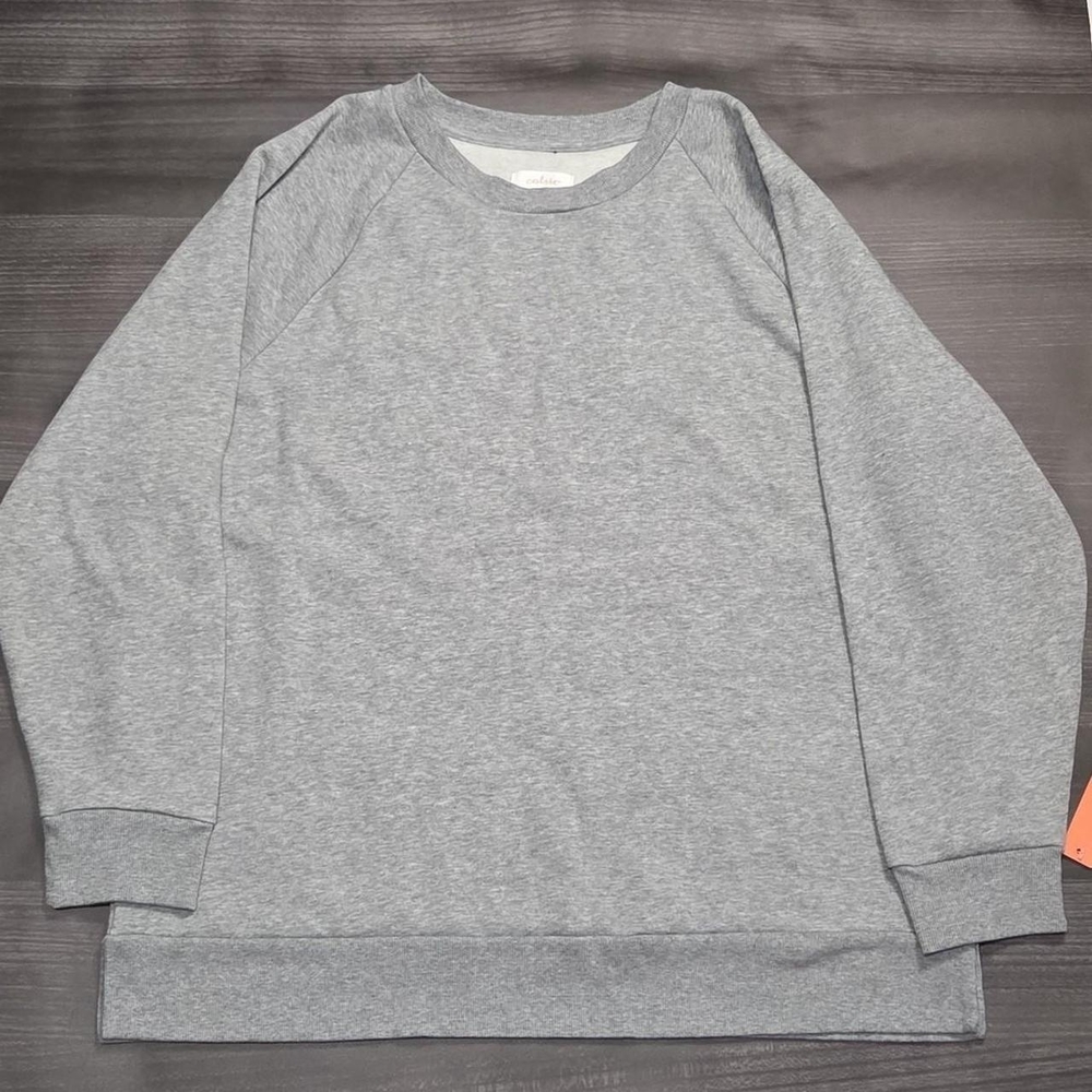 Colsie Womens Heather Grey crewneck sweatshirt size XL